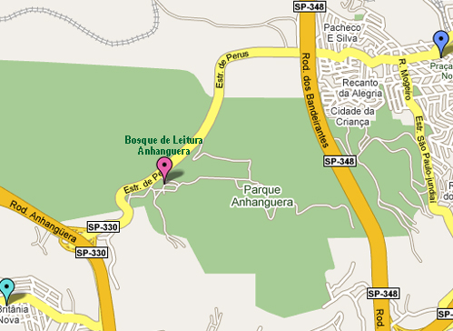 Mapa Bosque Anhanguera